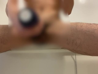 Masturbation Alone All Over The Bathroom.