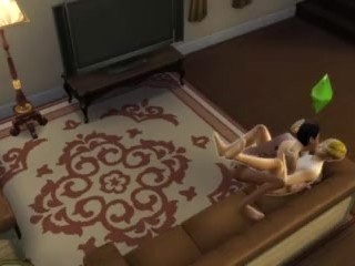 Die Sims 4 Julian Fickt Auf Dem Sofa