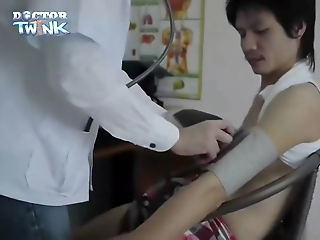 Asian Cheerful Twink Fisted Wide Of Doctor